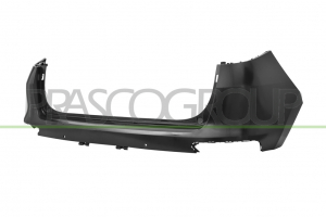 PARAGOLPES TRASERO-SUPERIOR-NEGRO-LISO PARA IMPRIMAR-CON AGUJEROS SENSORES DE APARCAMIENTO+SOPORTES