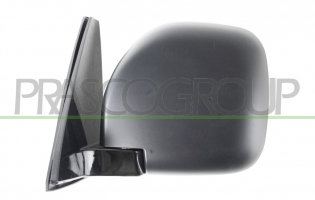 RETROVISOR IZQUIERDO-MANUAL-NEGRO-CONVEXO/CROMADO