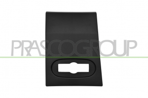 MOLDURA PILAR DERECHO-NEGRA-GRANULADO-CON CLIPS DE FIJACION-CON AGUJERO LUZ DE GALIBO