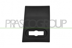 MOLDURA PILAR IZQUIERDO-NEGRA-GRANULADO-CON CLIPS DE FIJACION-CON AGUJERO LUZ DE GALIBO