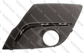 REJILLA IZQ PARAGOLPES NEGRO  CON AGUJERO PARA ANTINIEBLA  107 12>13