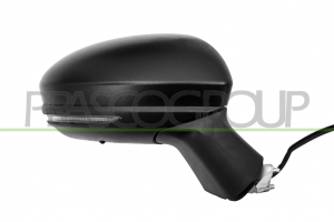 RETROVISOR DERECHO ELECTRICO-NEGRO-TERMICO-CON SONDA-CON PILOTO-CONVEXO-9 PINES