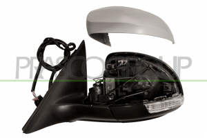 RETROVISOR IZDO ELECTRICO-TERMICO-IMPRIMADO-ABATIBLE ELECTRICAMENTE-CON MEMORIA-CON PILOTO-CON LUZ CORTESIA-CONVEXO 13 PINES