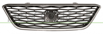 REJILLA NEGRA CON MOLDURA CROMADA  IBIZA 05/12>