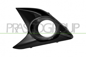 REJILLA IZQUIERDA PARAGOLPES DELANTERO-NEGRA-BRILLANTE-CON AGUJERO ANTINIEBLA