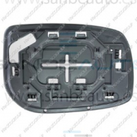 CRISTAL + SOPORTE IZQ CONVEXO CROMADO YARIS 06>