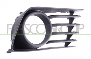 REJILLA DERECHA PARAGOLPES-NEGRA-CON AGUJERO ANTINIEBLA