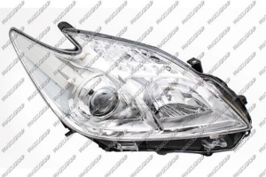 OPTICA DERECHA H11+HB3 ELECTRICA-SIN MOTOR-CROMADO