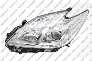 OPTICA IZQUIERDA H11+HB3 ELECTRICA-SIN MOTOR-CROMADO