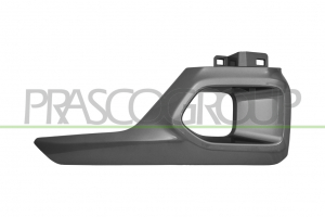 MOLDURA DERECHA PARAGOLPES DELANTERO-PLATA