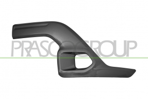 MOLDURA IZQUIERDA PARAGOLPES DELANTERO-PLATA