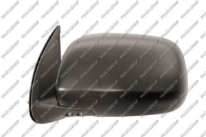 RETROVISOR IZQUIERDO-MANUAL-NEGRO-CONVEXO/CROMADO