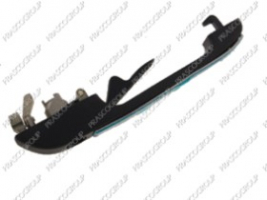 MANETA EXTERIOR DELANTERA DERECHA-NEGRA-CON INSERTO CROMADO-SIN LLAVE