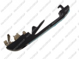 MANETA EXTERIOR DELANTERA IZQUIERDA-NEGRA-CON INSERTO CROMADO-SIN LLAVE