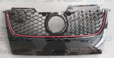 REJILLA NEGRA (BRILLANTE) CON MOLDURA ROJA GOLF V GTI 04>