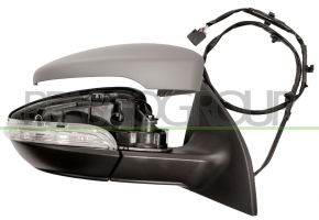 RETROVISOR DERECHO ELECTRICO-TERMICO-IMPRIMADO-CON PILOTO-CONVEXO 6 PINES