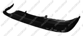 SPOILER PARAGOLPES TRASERO NEGRO GRANULADO CON AGUJEROS ESCAPE DOBLE A LA IZQUIERDA
