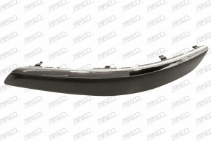 MOLDURA IZQUIERDA PARAGOLPES DELANTERO-NEGRA GRANULADA-CON AGUJEROS PERFIL