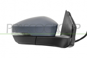 RETROVISOR DERECHO ELECTRICO TERMICO IMPRIMADO CON PILOTO CON SENSOR ANGULO MUERTO CONVEXO 8 PINES