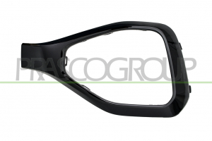 MOLDURA IZQUIERDA PARAGOLPES DELANTERO NEGRA BRILLANTE (MODELO R LINE)