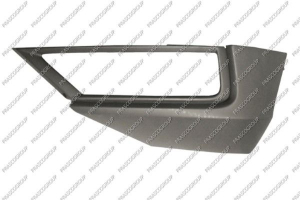 REJILLA INFERIOR IZQUIERDA PARAGOLPES DELANTERO-NEGRA GRANULADA CON AGUJERO ANTINIEBLA MOD. 24?