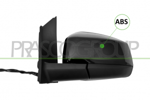 RETROVISOR IZQUIERDO ELECTRICO IMPRIMADO TERMICO CONVEXO 5 PINES