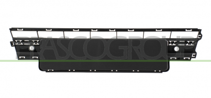 REJILLA CENTRAL PARAGOLPES DELANTERO-NEGRA CON AGUJEROS SENSORES DE APARCAMIENTO+SOPORTE MOD. KOMBI/CARAVELLE