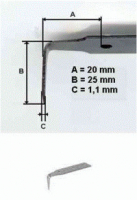 CUCHILLA DE CORTE EN FRIO PARA TIRADOR  MANUAL 25 MM ( 6 unid)